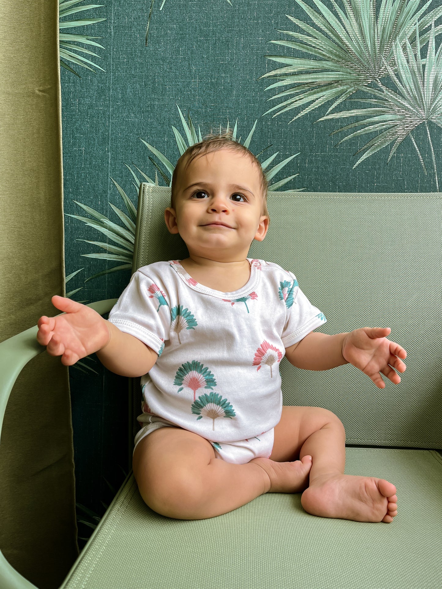 Traveller's Palm Short-Sleeved Bodysuit