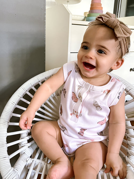 Butterflies Sleeveless Bodysuit