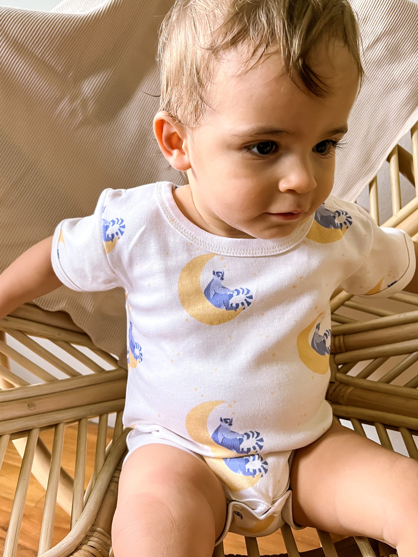 Lunar Lemur Short-Sleeved Bodysuit