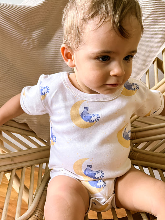 Lunar Lemur Short-Sleeved Bodysuit