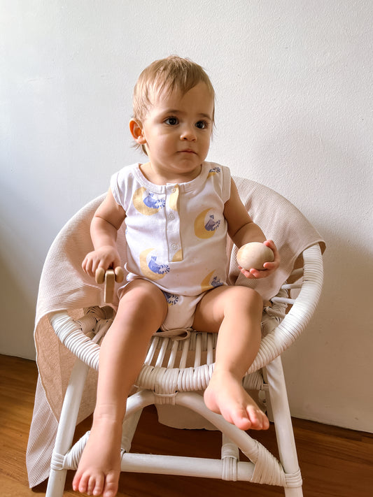 Lunar Lemur Sleeveless Bodysuit