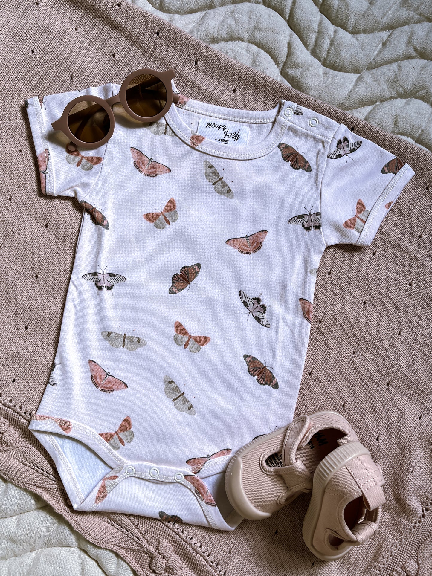 Butterflies Short-Sleeved Bodysuit