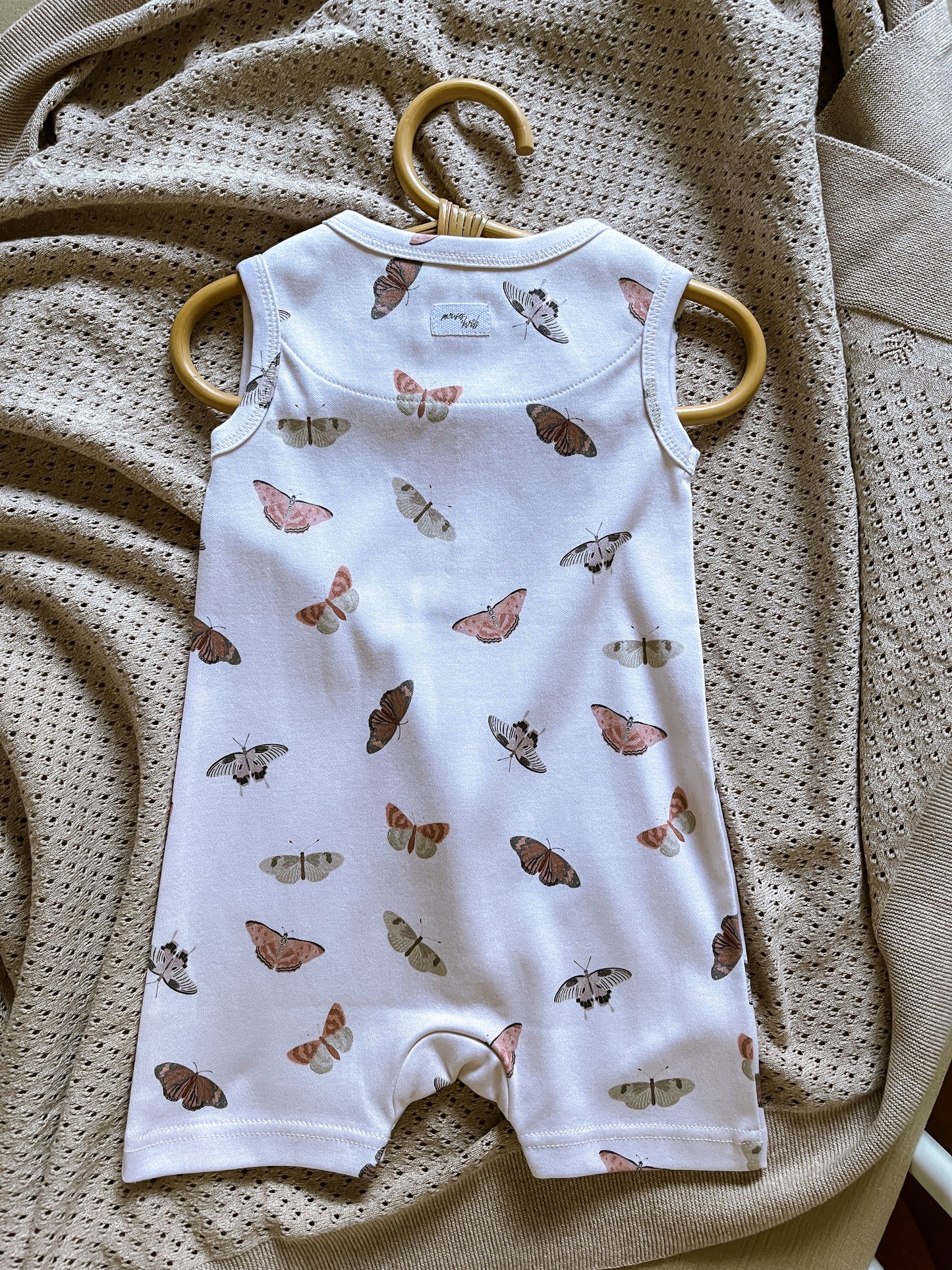 Butterflies Sleeveless Boyshort Romper