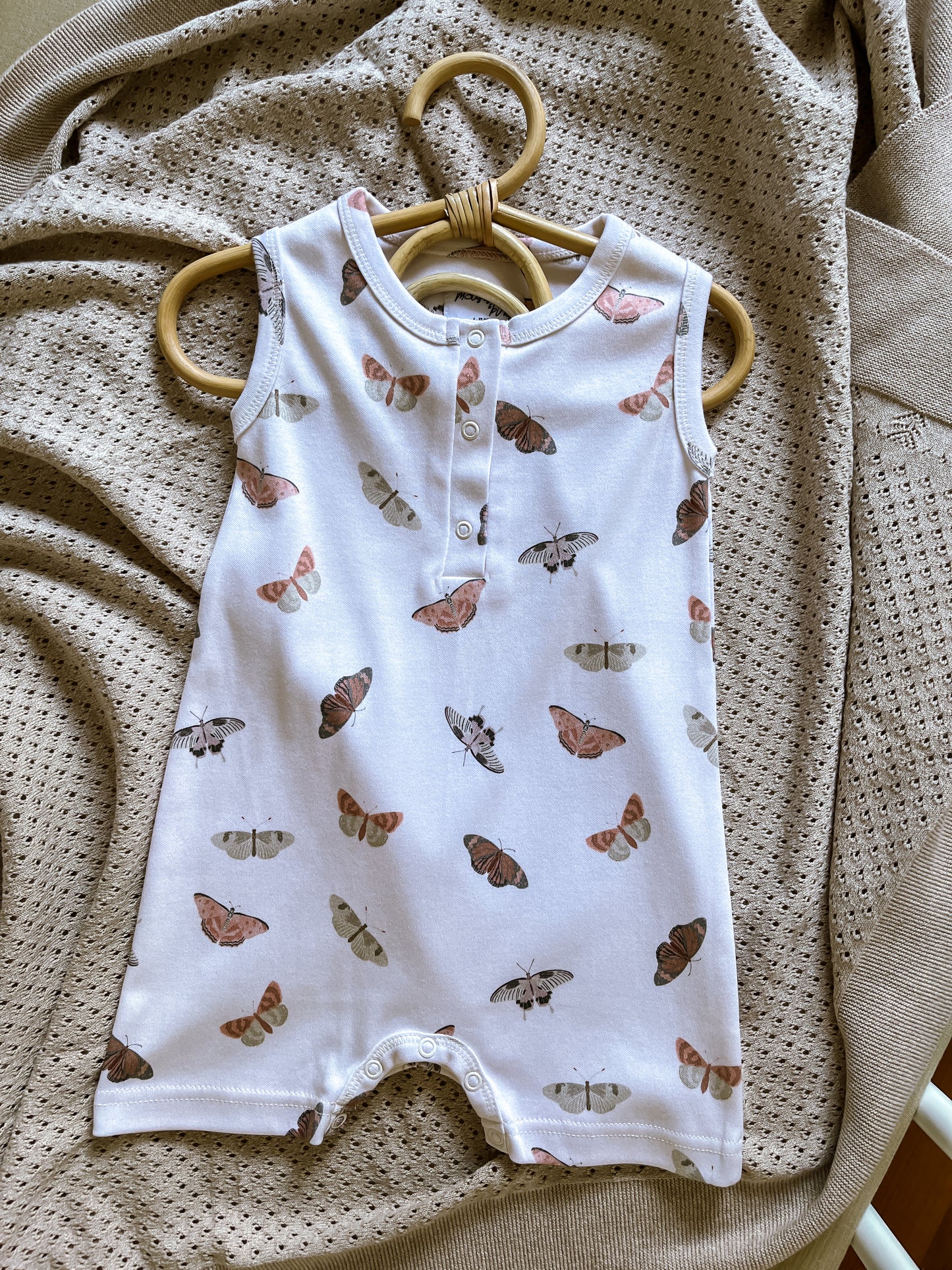 Butterflies Sleeveless Boyshort Romper