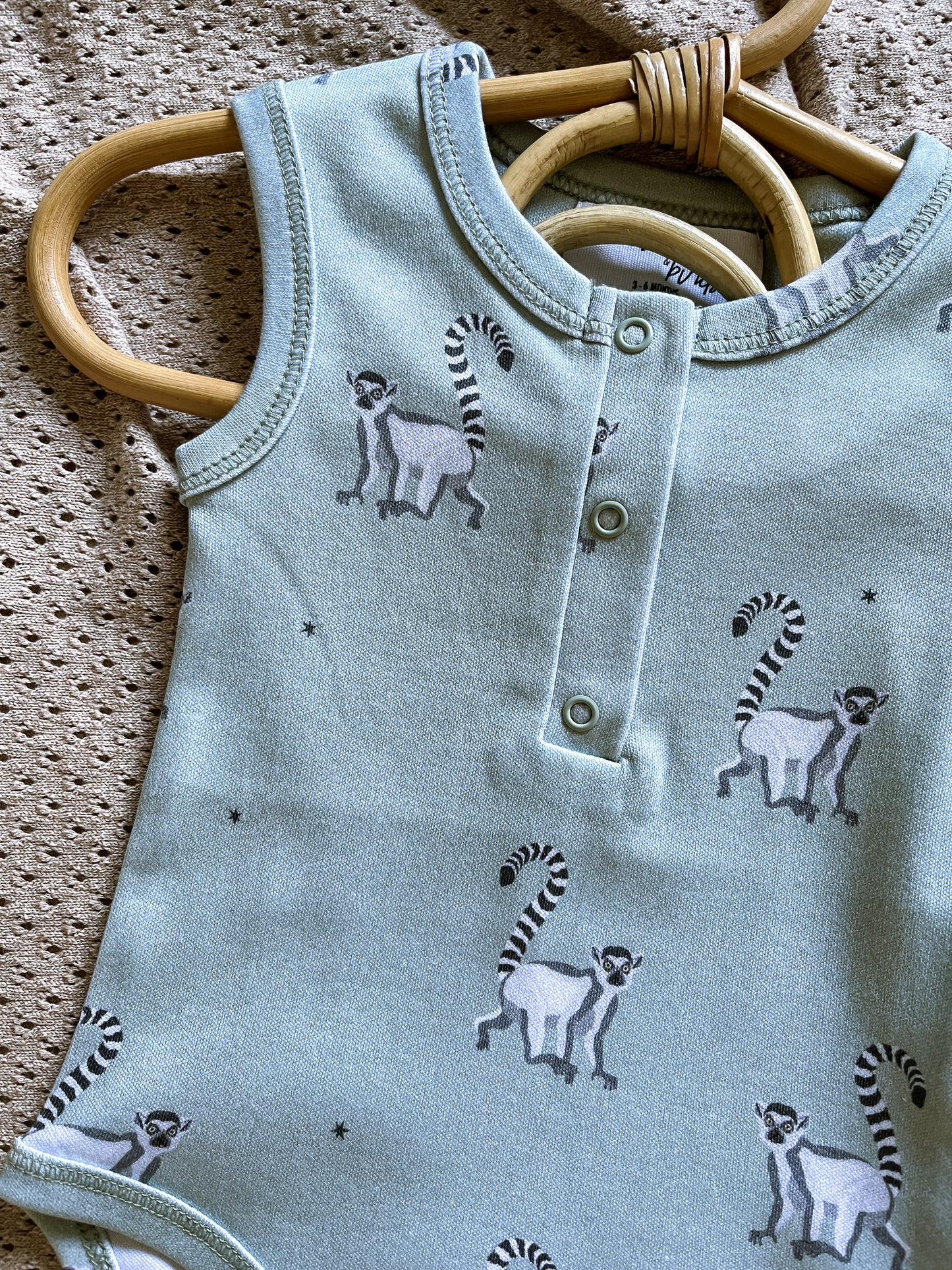 Stars and Lemurs Sleeveless Bodysuit