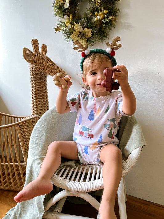 Happy Holidays Short-Sleeved Bodysuit