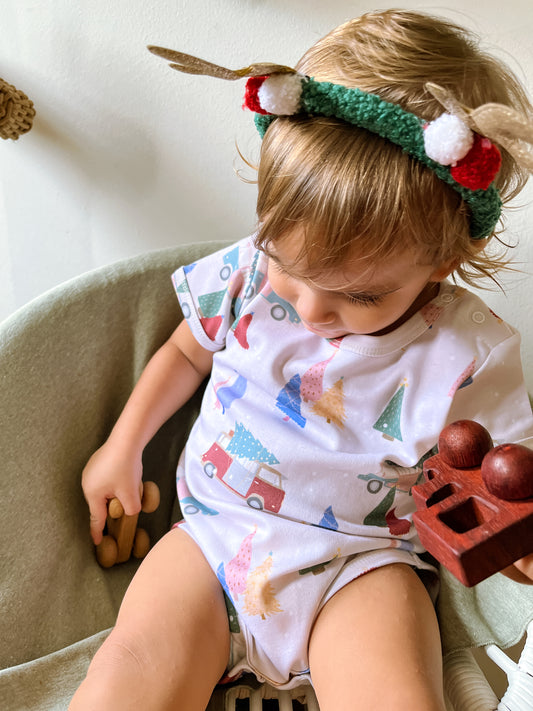 Happy Holidays Short-Sleeved Bodysuit
