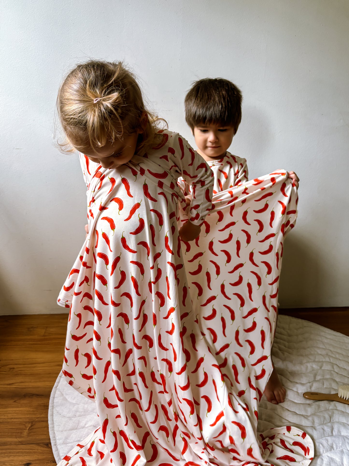 ORGANIC Chili Padi Swaddle|Wrap|Blanket