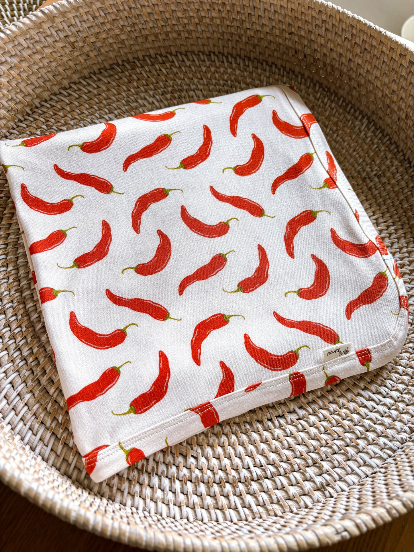 ORGANIC Chili Padi Swaddle|Wrap|Blanket
