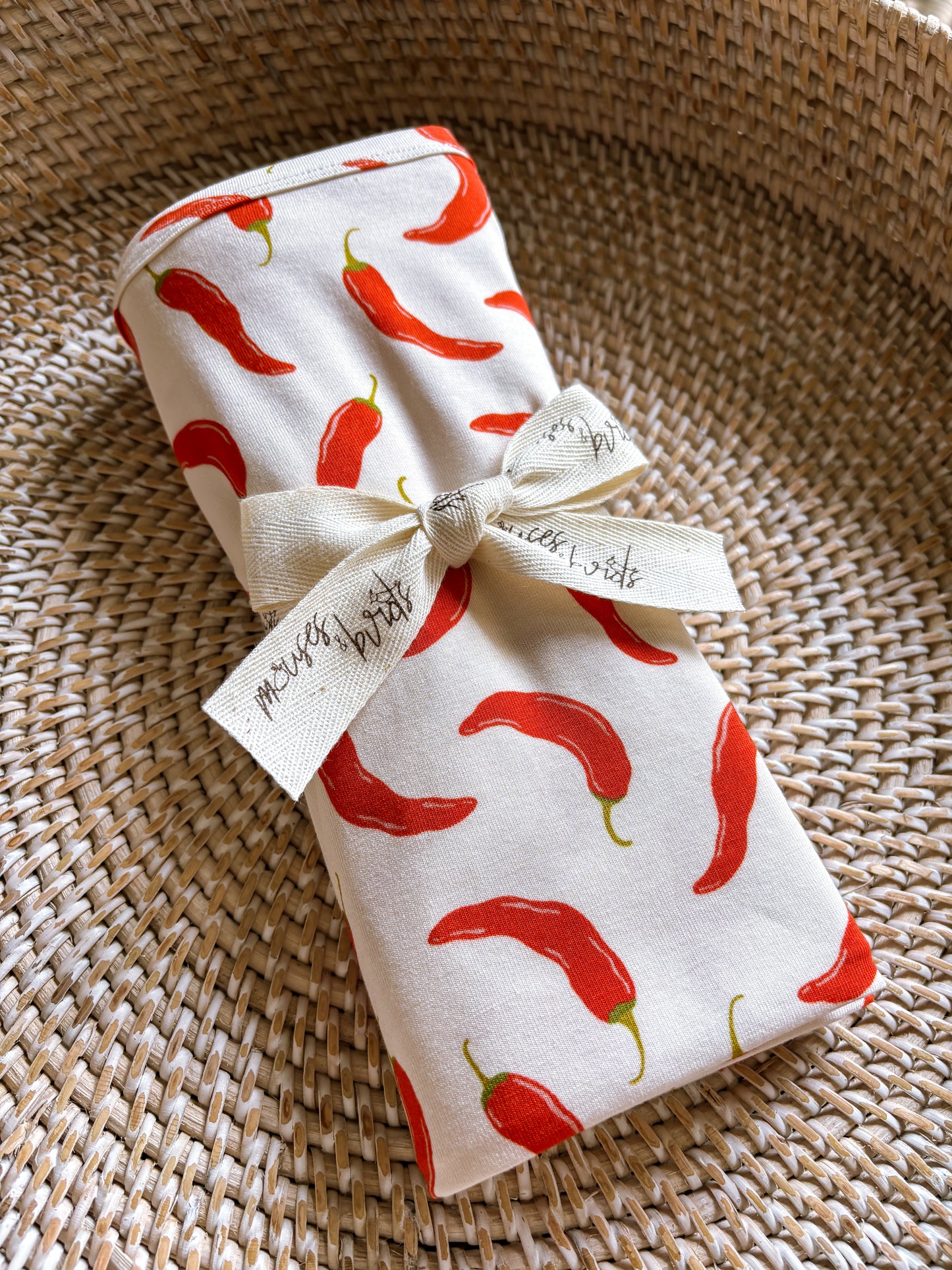 ORGANIC Chili Padi Swaddle|Wrap|Blanket