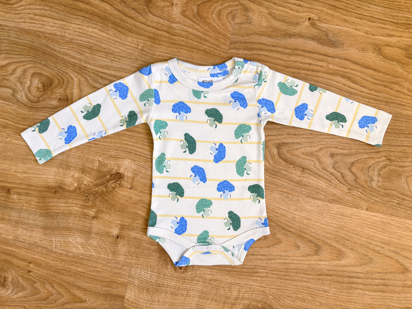 ORGANIC Broccoli Harvest Long-Sleeved Bodysuit
