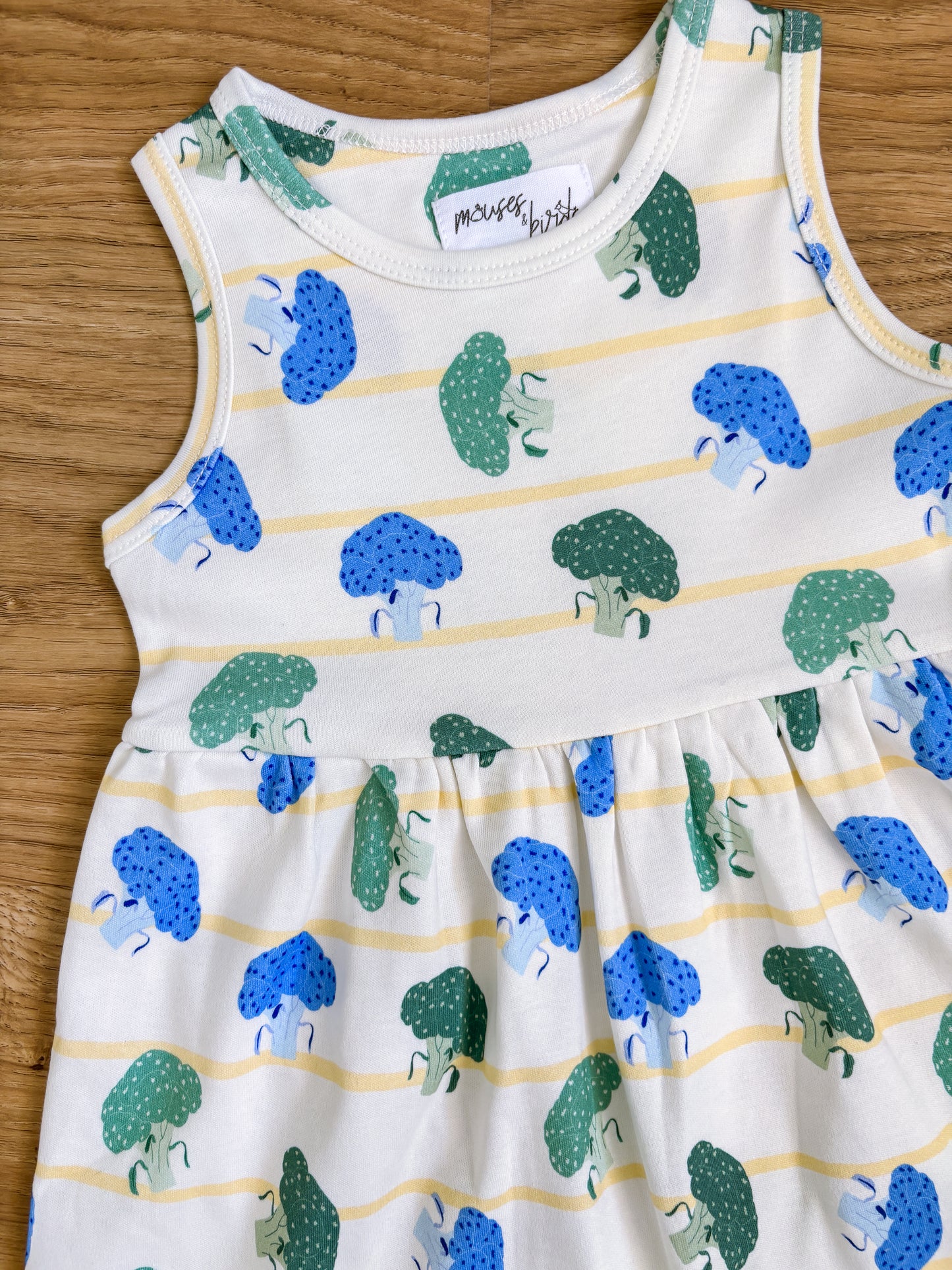 ORGANIC Broccoli Harvest Sleeveless Dress