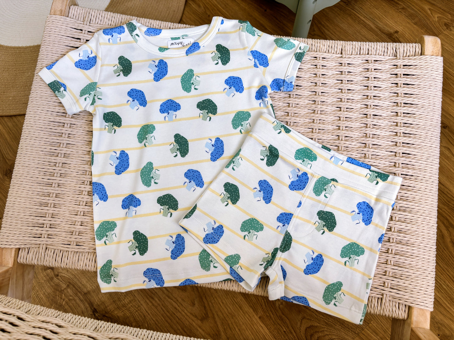 ORGANIC Broccoli Harvest Tee & Shorts Set