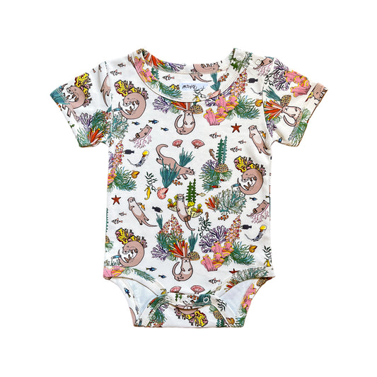 Wild About Singapore! Marine Otter Short-Sleeved Bodysuit