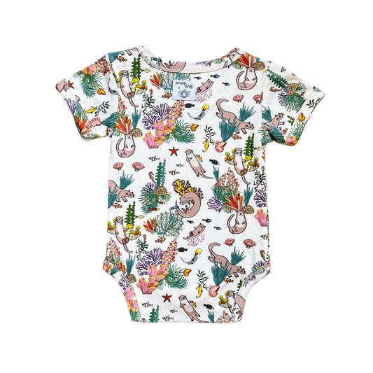Wild About Singapore! Marine Otter Short-Sleeved Bodysuit