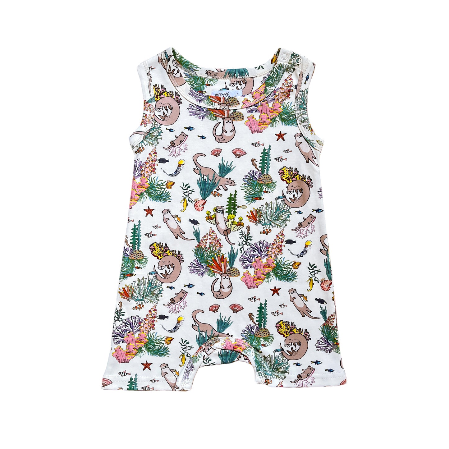 Wild About Singapore! Marine Otter Sleeveless Boyshort Romper