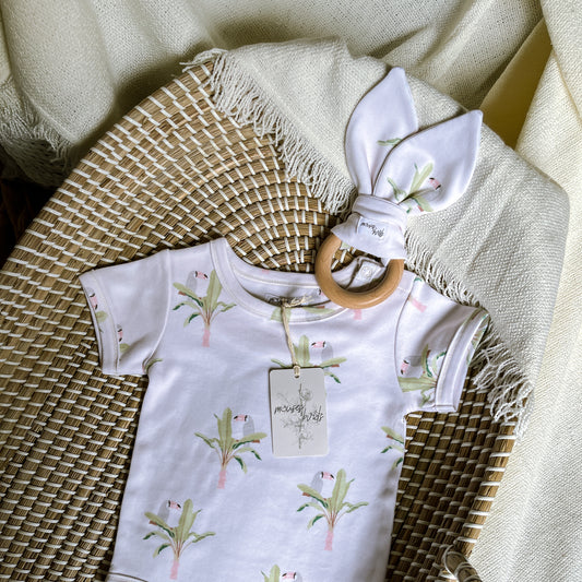 ORGANIC Toucan Print Bunny Ear Teether