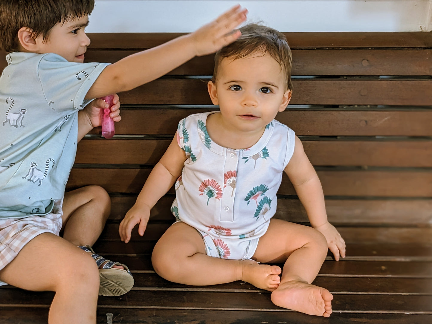 Traveller's Palm Sleeveless Bodysuit