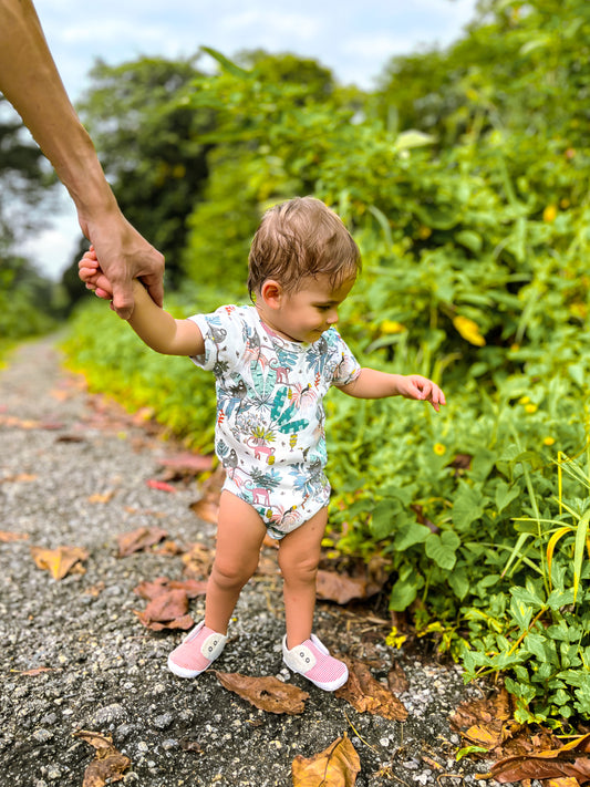 Wild About Singapore! Tropical Forest Short-Sleeved Bodysuit