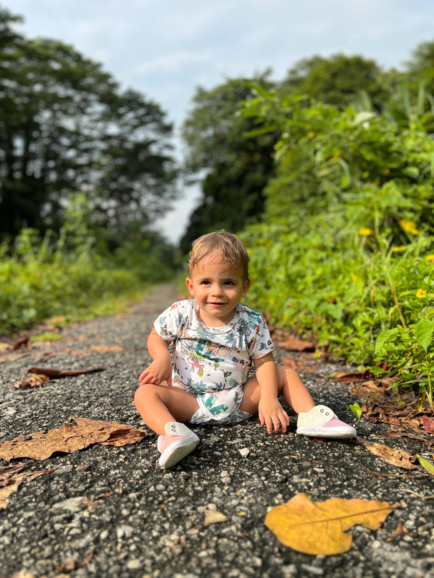 Wild About Singapore! Tropical Forest Short-Sleeved Bodysuit