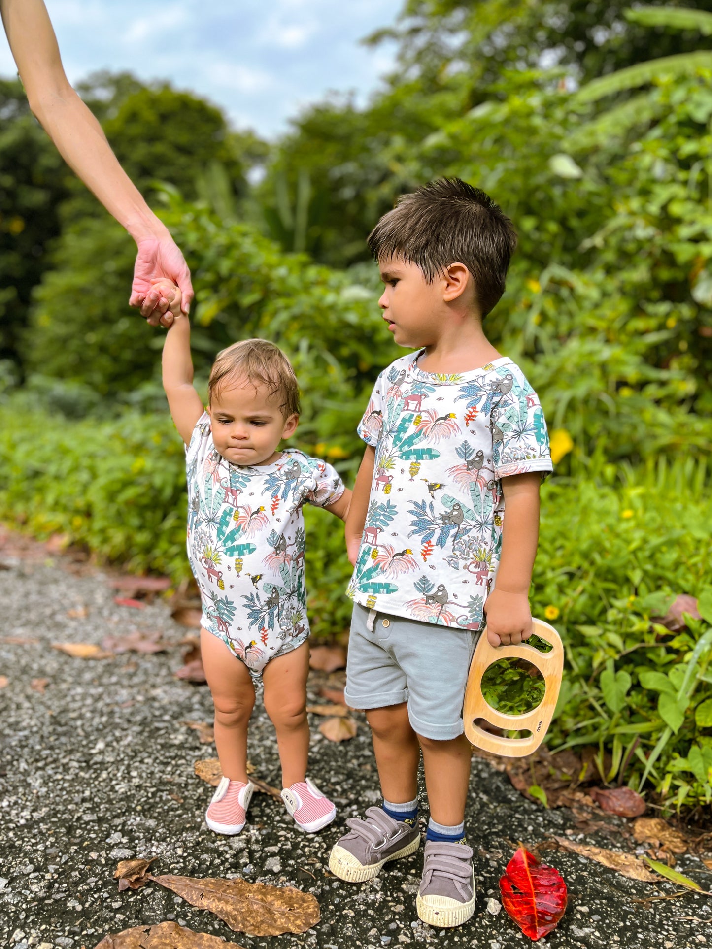 Wild About Singapore! Tropical Forest Short-Sleeved Bodysuit
