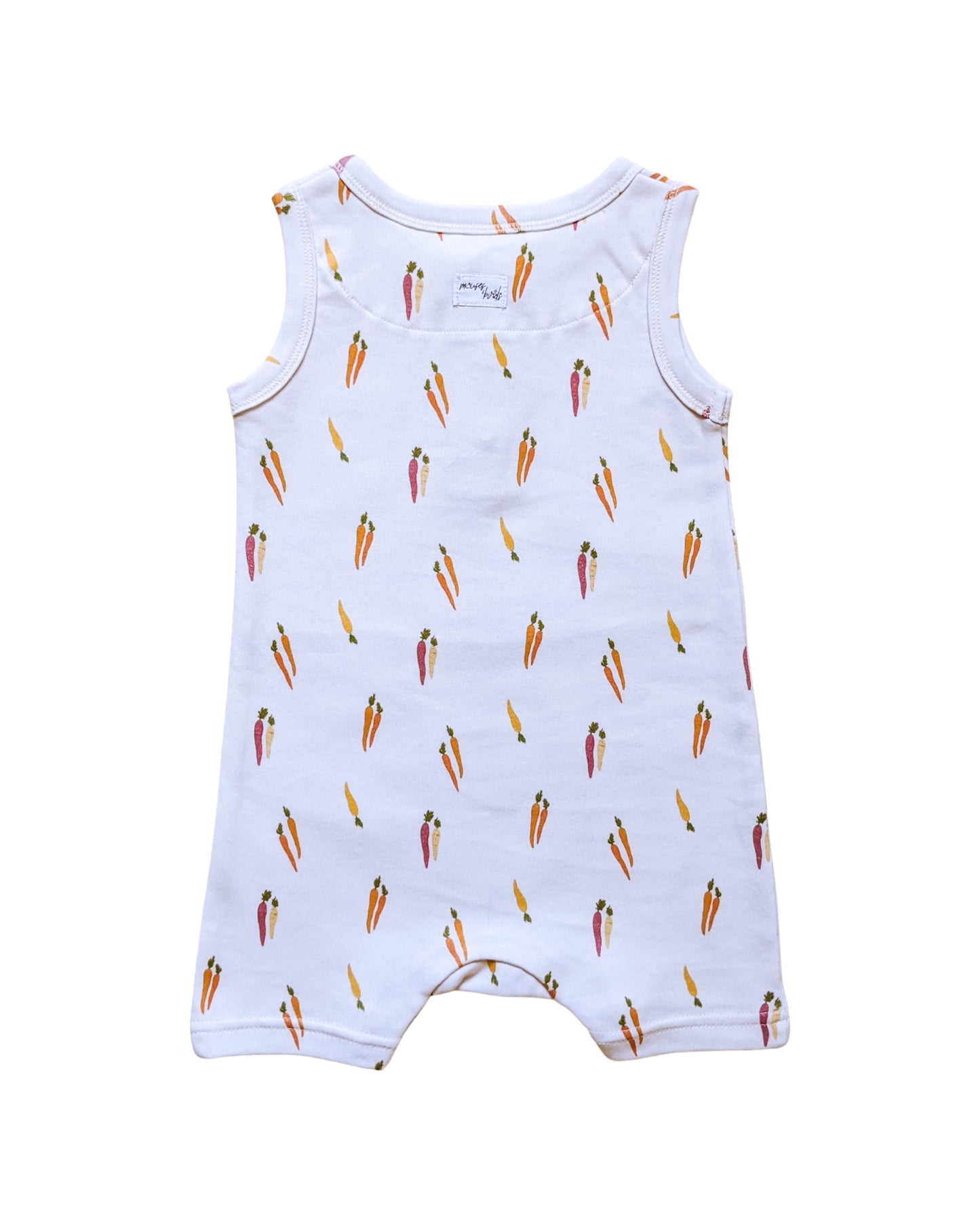 ORGANIC Carrots Sleeveless Boyshort Romper