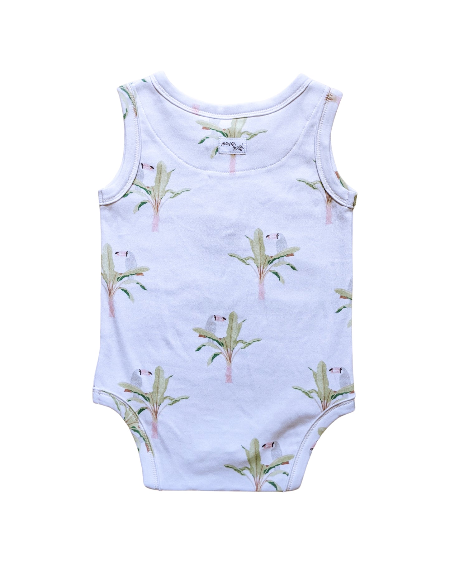 ORGANIC Toucan Sleeveless Bodysuit