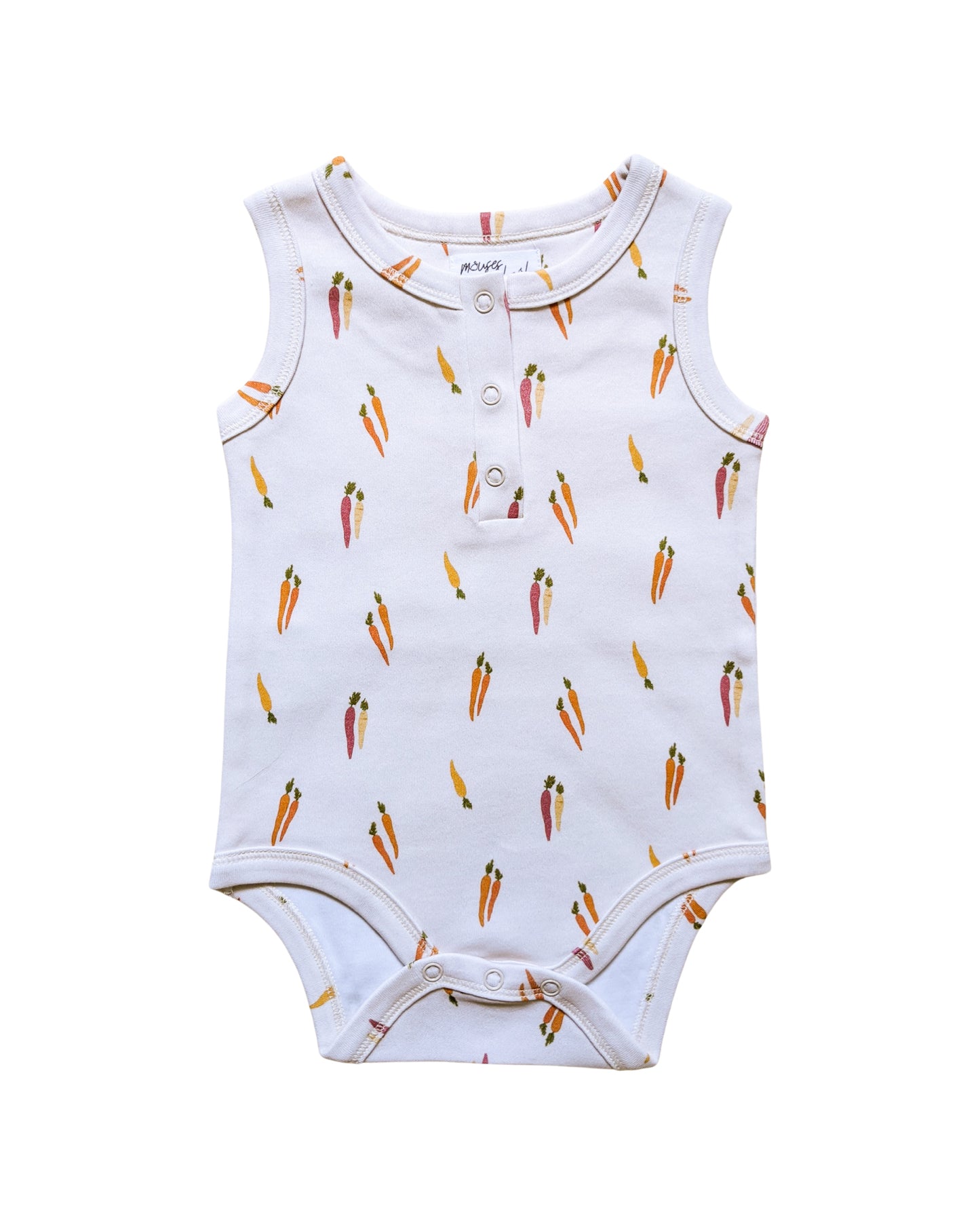 ORGANIC Carrots Sleeveless Bodysuit