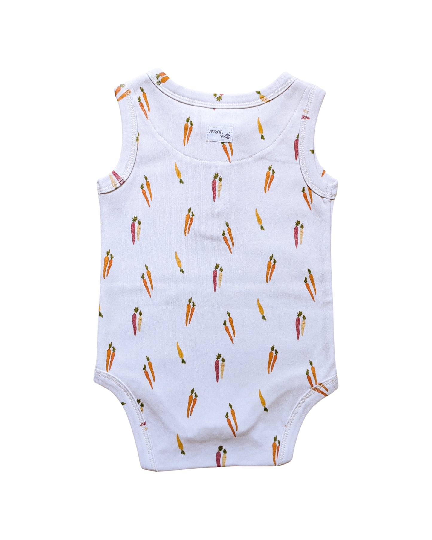 ORGANIC Carrots Sleeveless Bodysuit