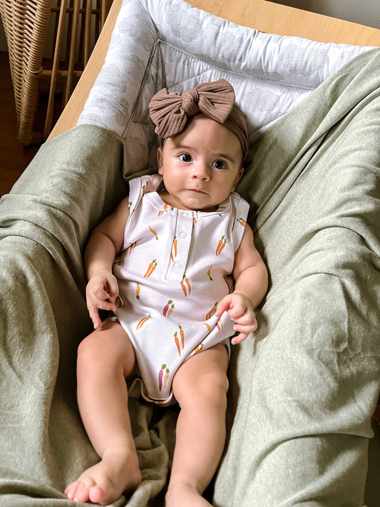ORGANIC Carrots Sleeveless Bodysuit