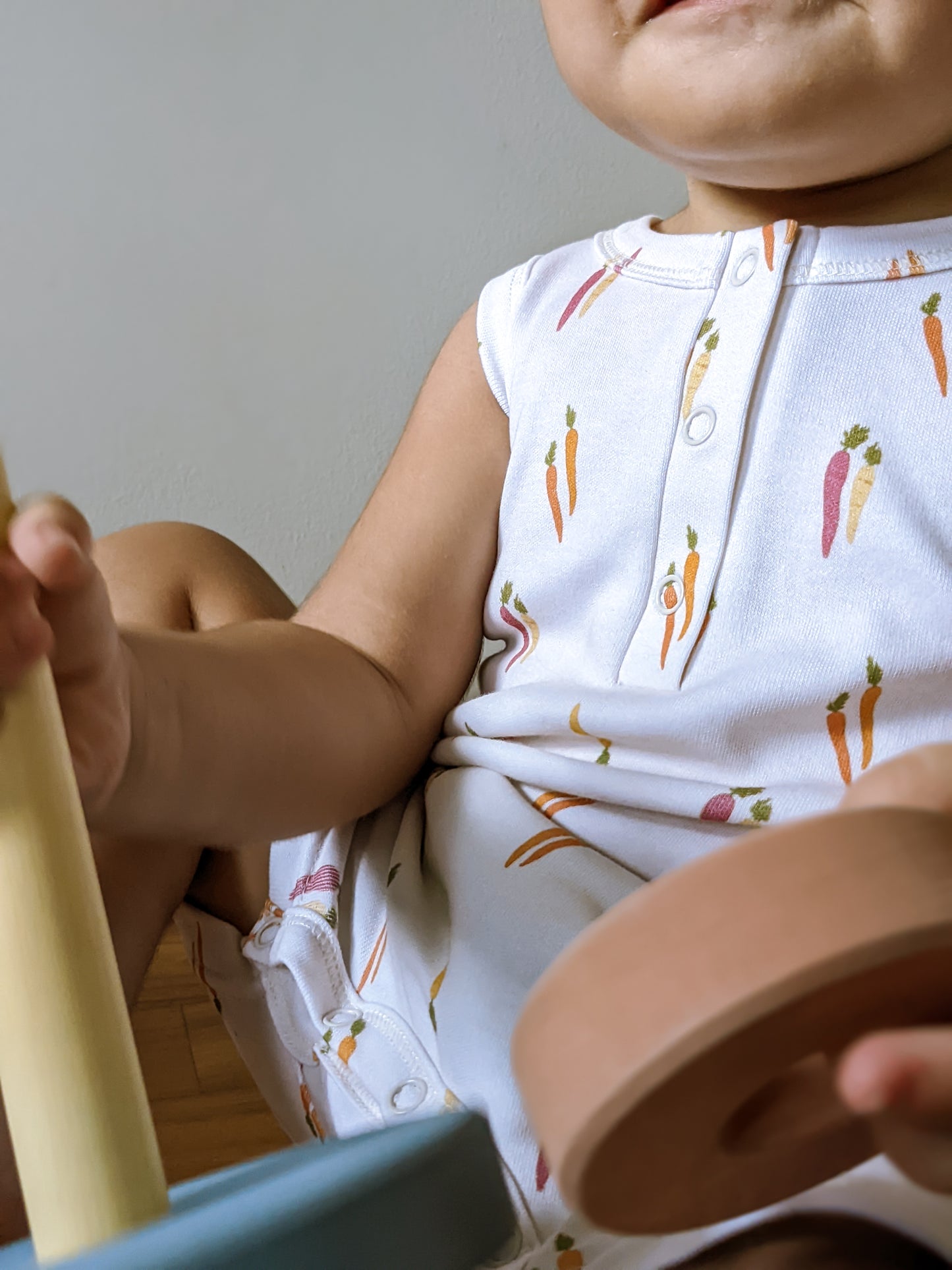 ORGANIC Carrots Sleeveless Boyshort Romper