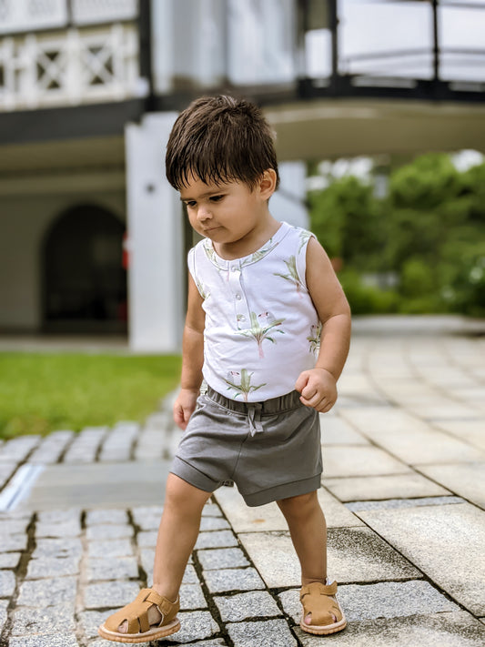 ORGANIC Toucan Sleeveless Bodysuit