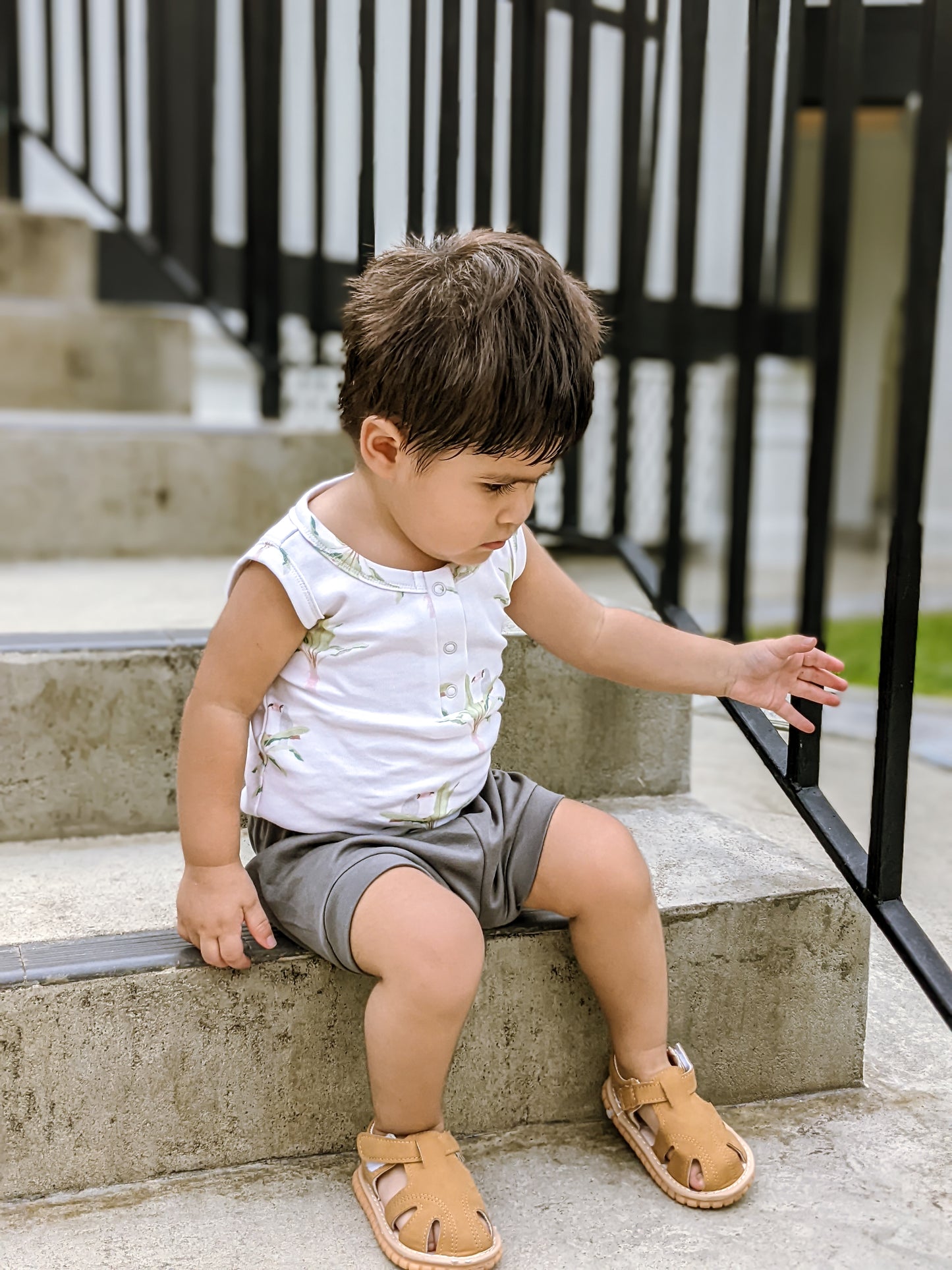 ORGANIC Toucan Sleeveless Bodysuit