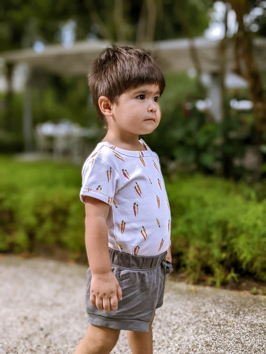 ORGANIC Carrots Short-Sleeved Bodysuit