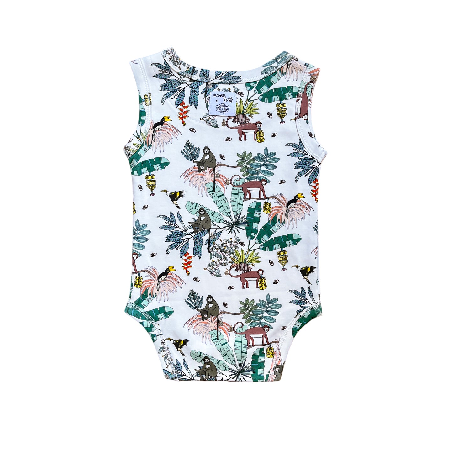 Wild About Singapore! Tropical Forest Sleeveless Bodysuit