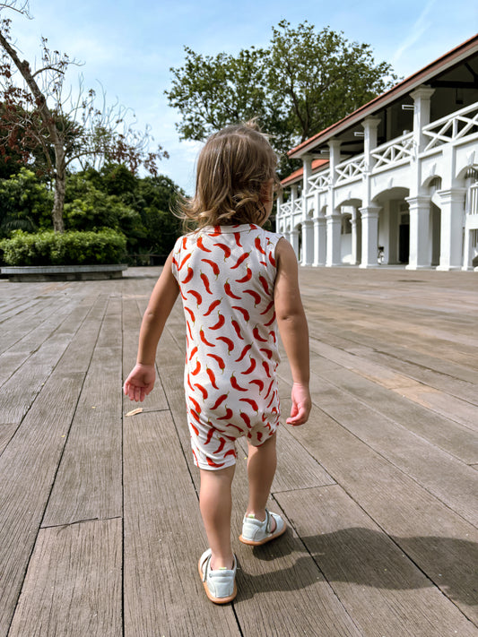 ORGANIC Chili Padi Sleeveless Boyshort Romper