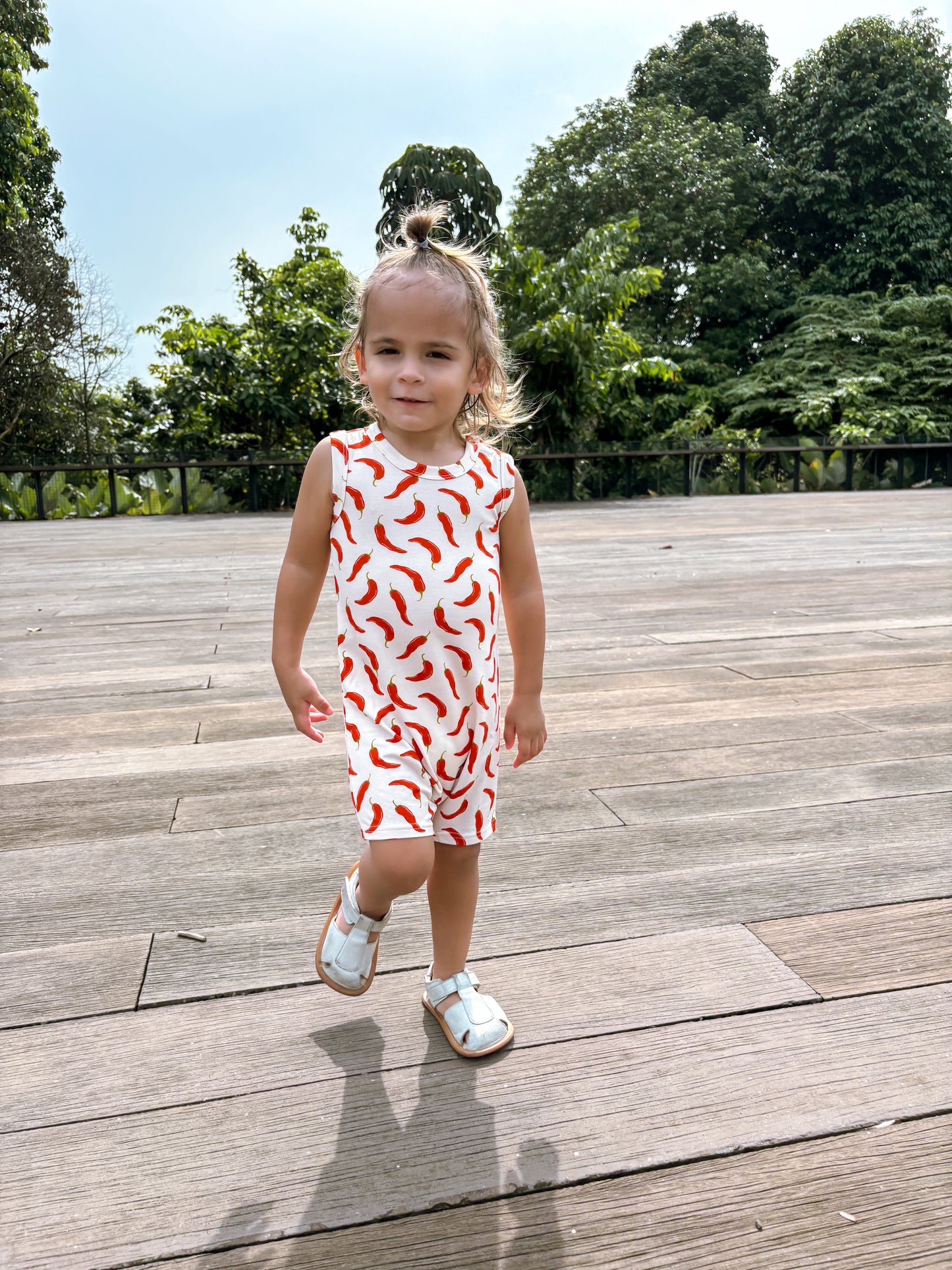 ORGANIC Chili Padi Sleeveless Boyshort Romper