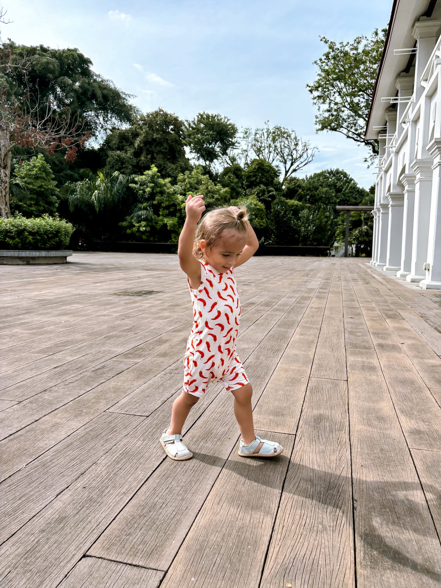 ORGANIC Chili Padi Sleeveless Boyshort Romper