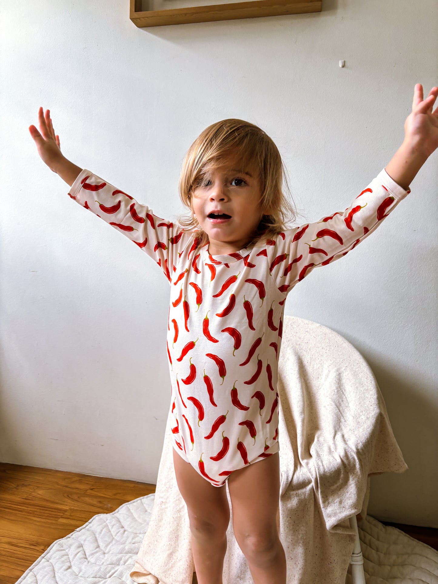 ORGANIC Chili Padi Long-Sleeved Bodysuit