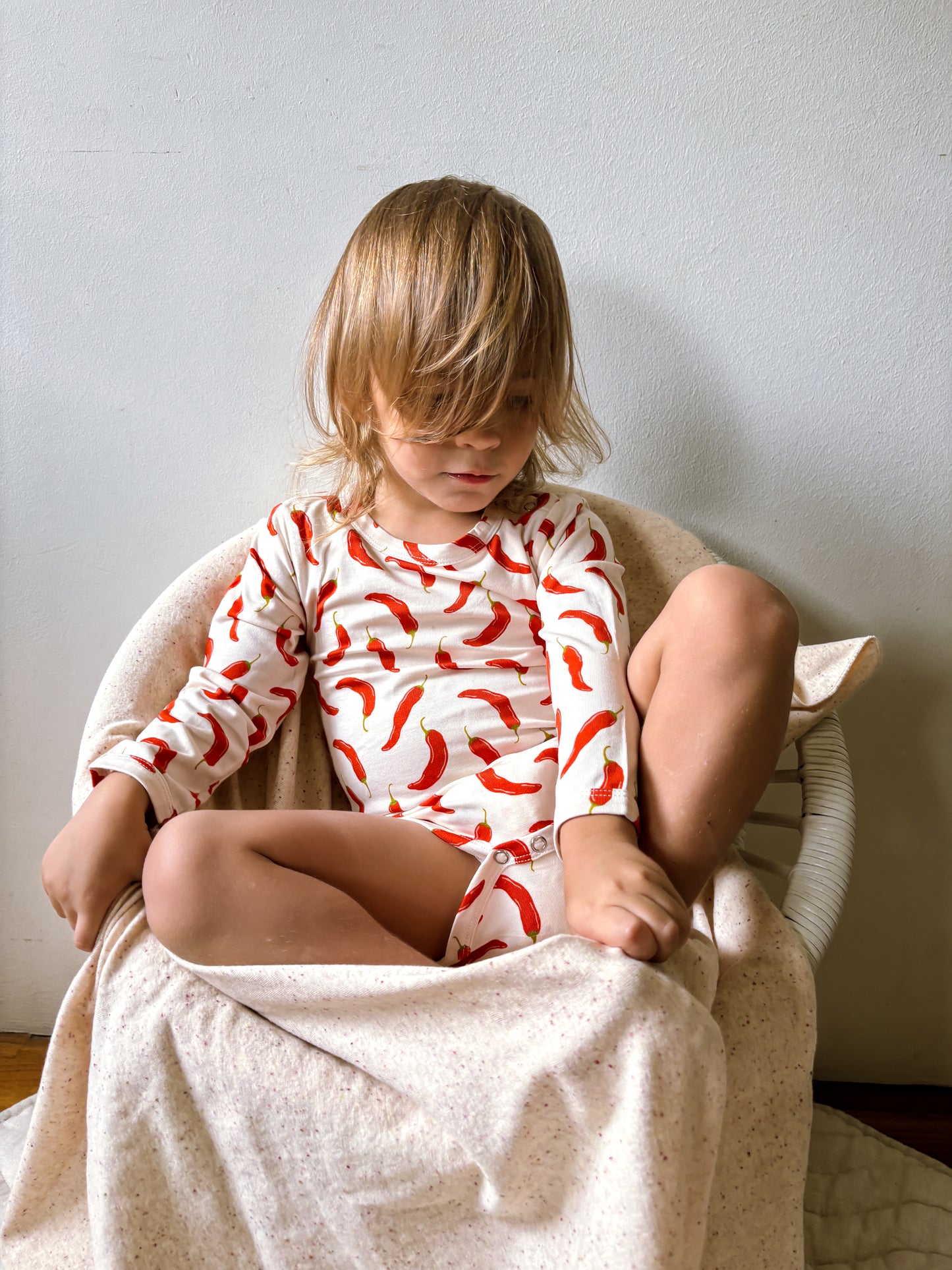 ORGANIC Chili Padi Long-Sleeved Bodysuit