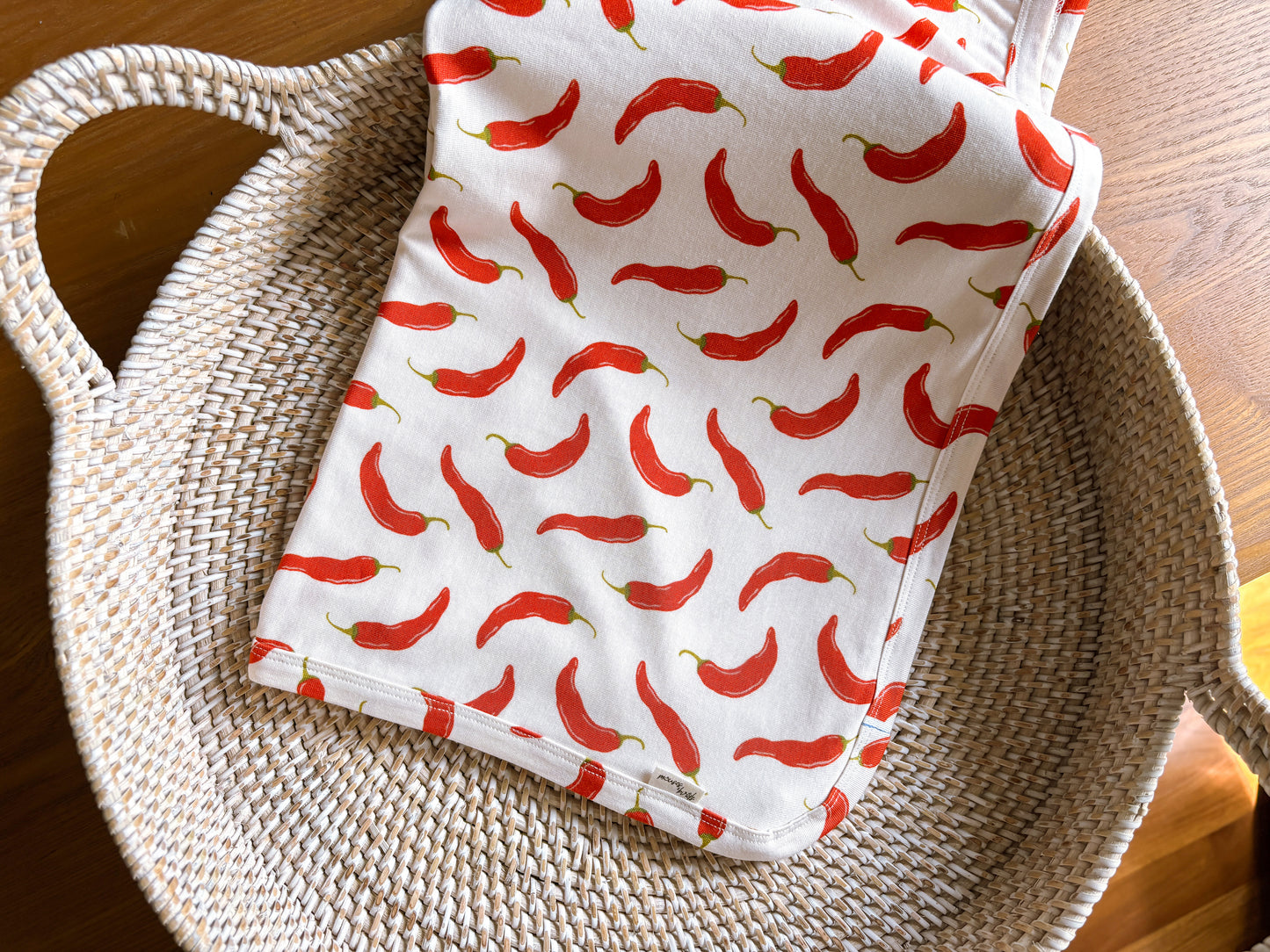 ORGANIC Chili Padi Swaddle|Wrap|Blanket
