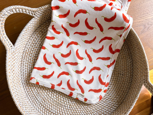 ORGANIC Chili Padi Swaddle|Wrap|Blanket