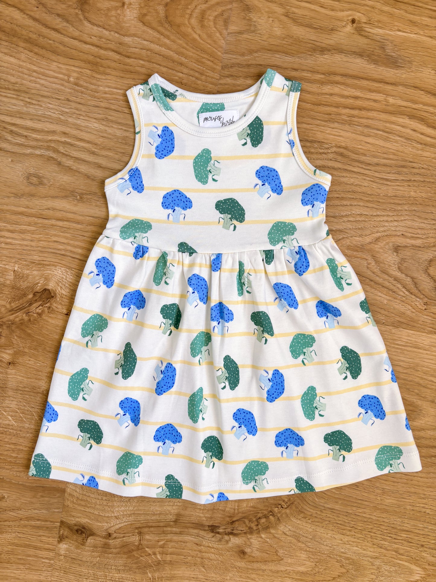 ORGANIC Broccoli Harvest Sleeveless Dress