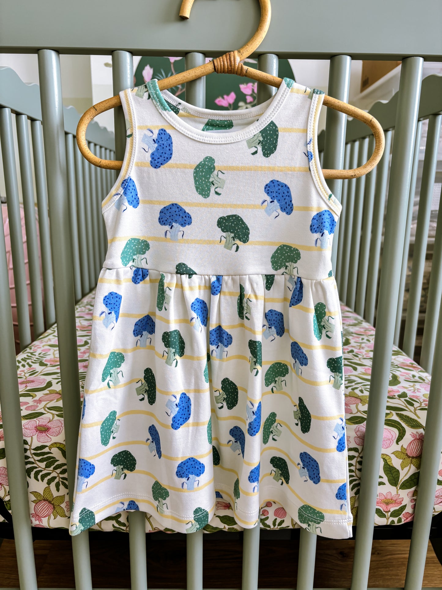 ORGANIC Broccoli Harvest Sleeveless Dress