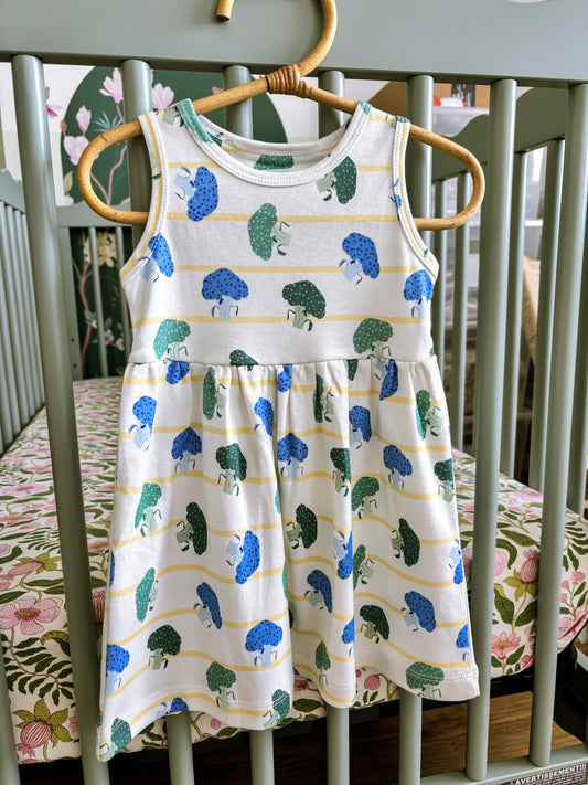 ORGANIC Broccoli Harvest Sleeveless Dress