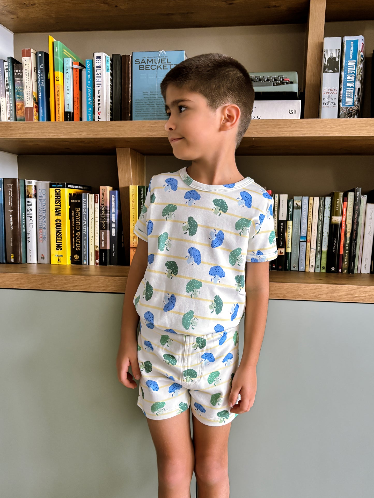 ORGANIC Broccoli Harvest Tee & Shorts Set