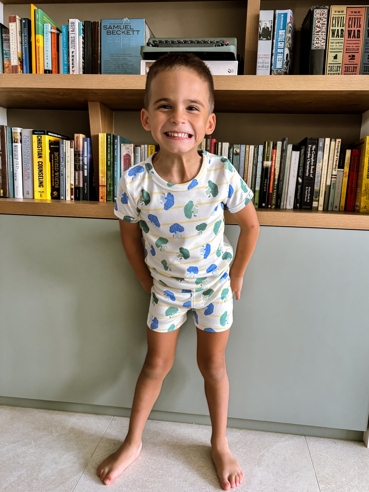 ORGANIC Broccoli Harvest Tee & Shorts Set