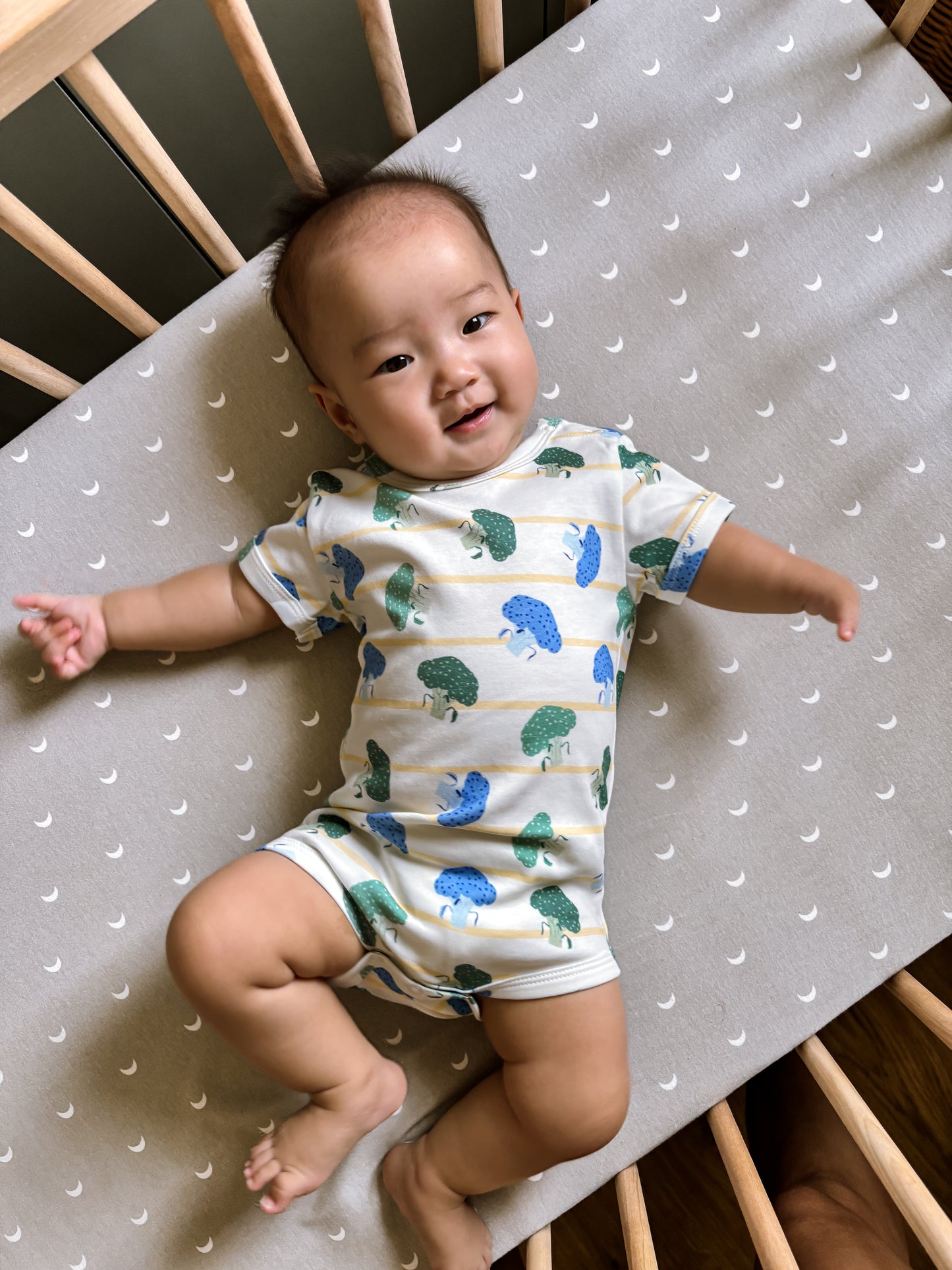 ORGANIC Broccoli Harvest Short-Sleeved Bodysuit