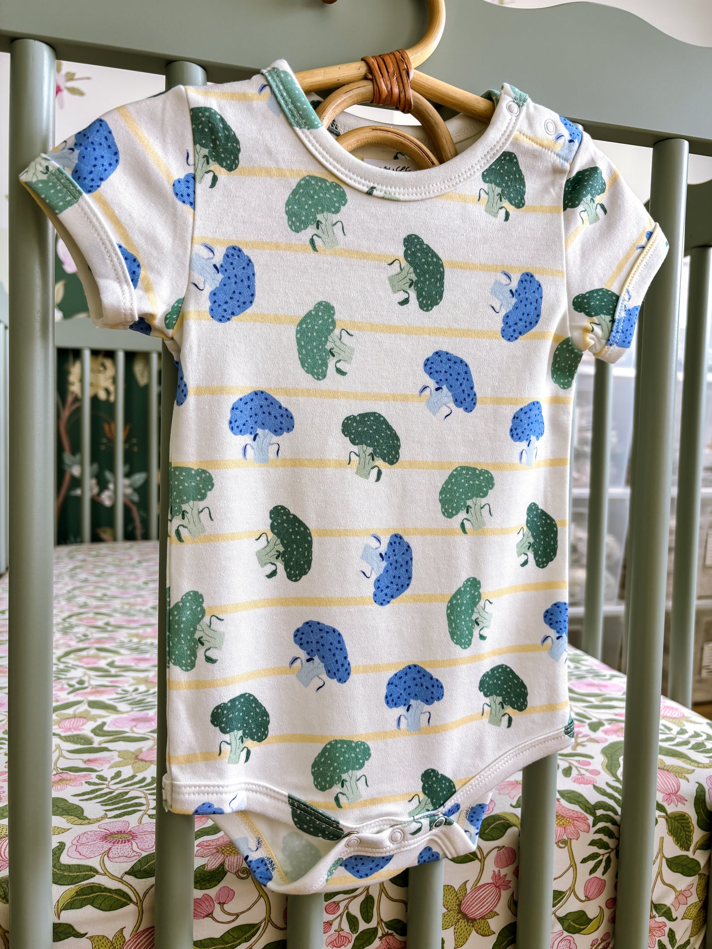 ORGANIC Broccoli Harvest Short-Sleeved Bodysuit