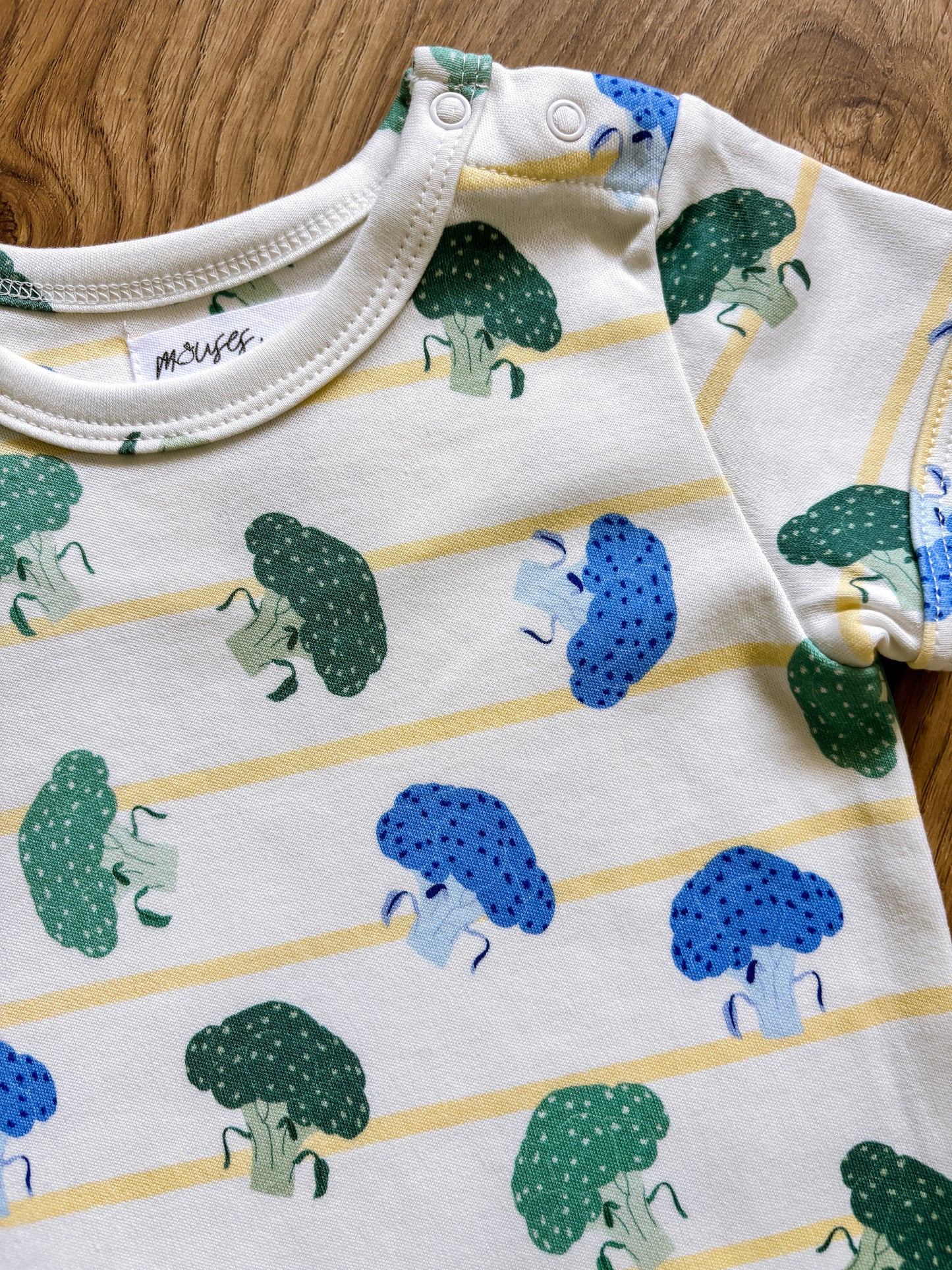 ORGANIC Broccoli Harvest Short-Sleeved Bodysuit